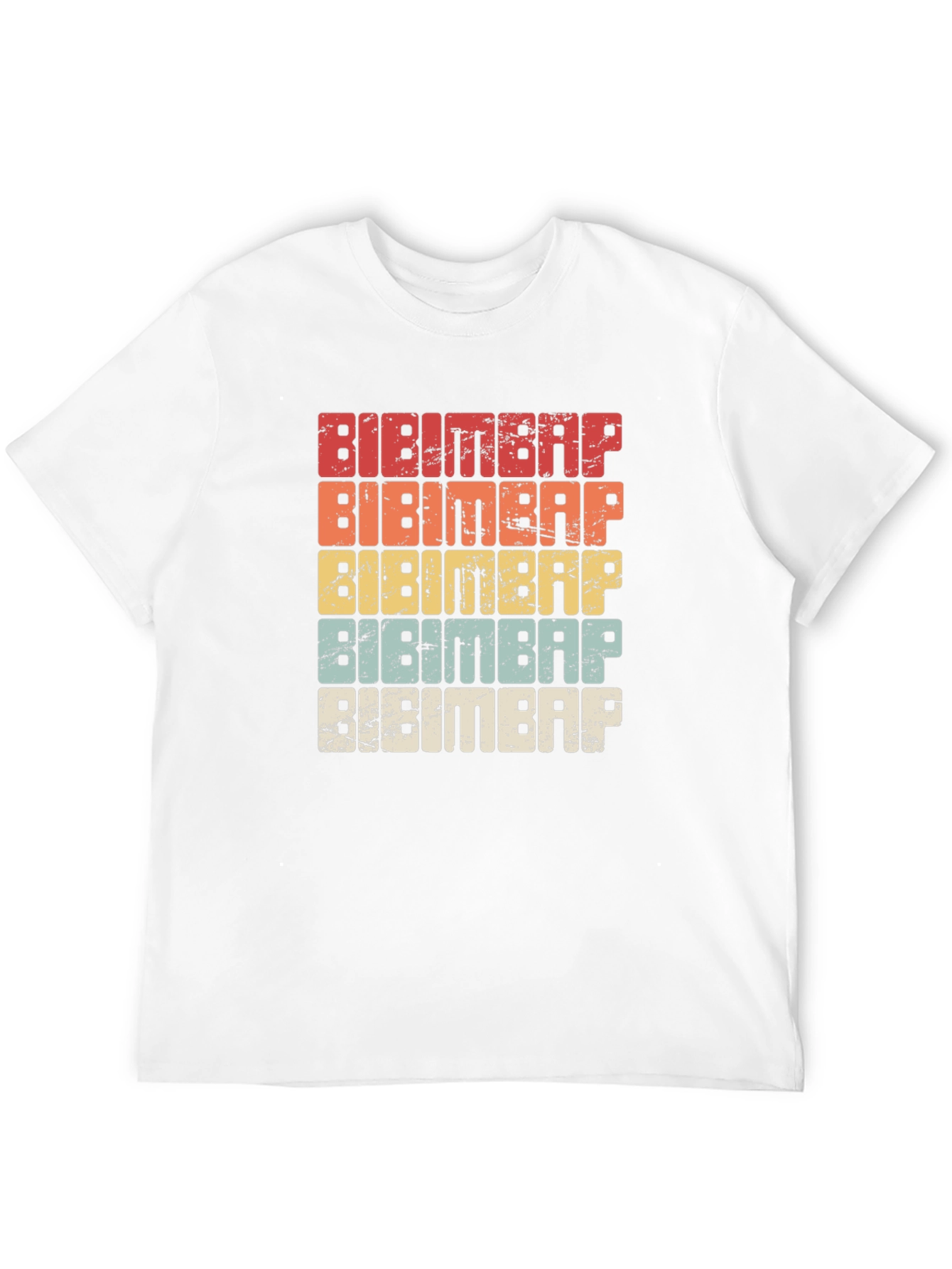 Bibimbap Retro T-Shirt - Korean Food Lover Tee