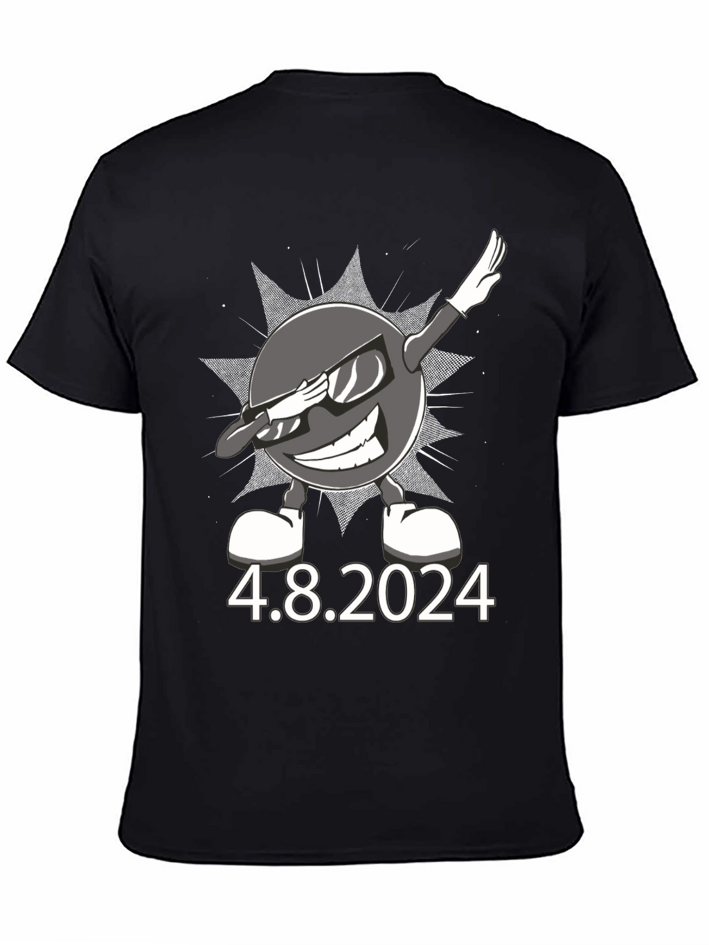 Total Solar Eclipse 4.8.2024 Dabbing Sun T-Shirt