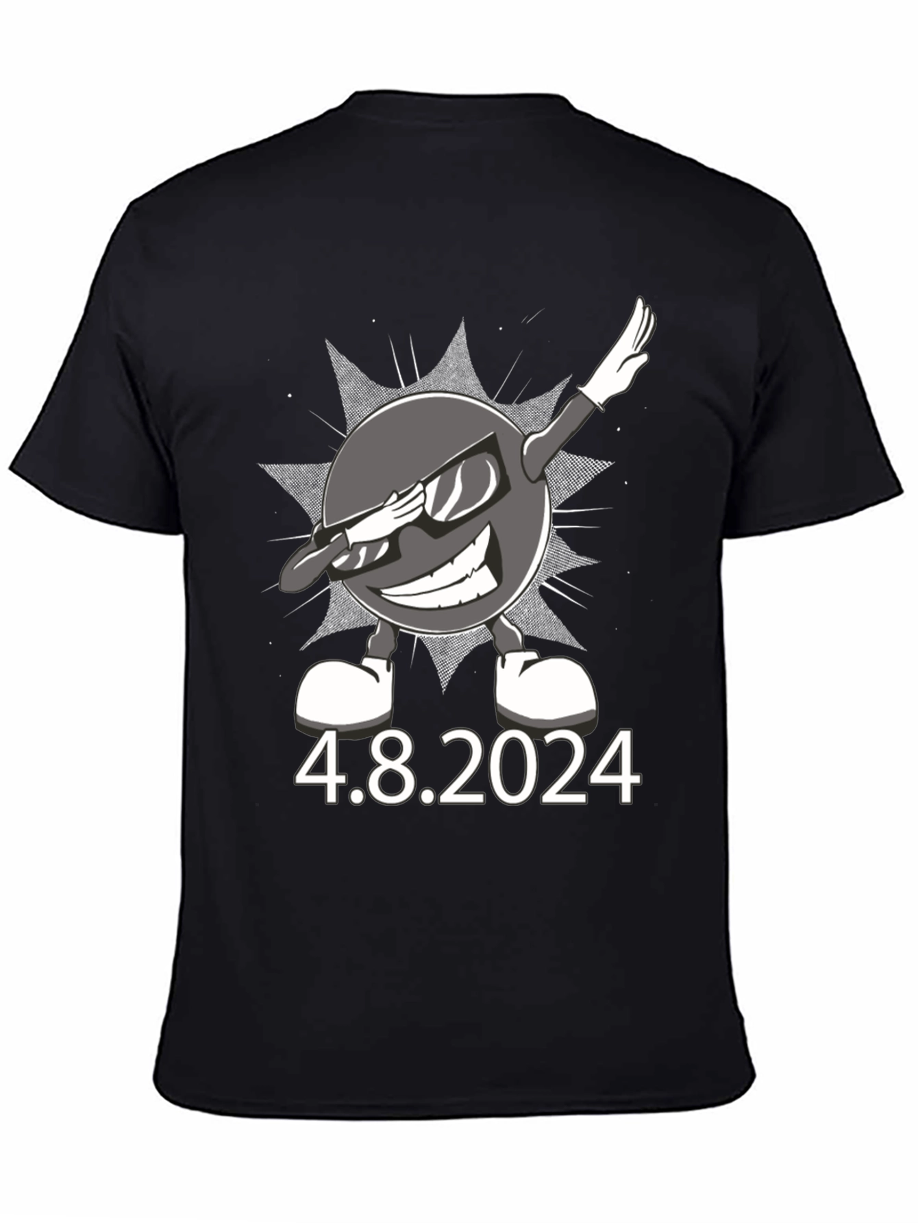 Total Solar Eclipse 4.8.2024 Dabbing Sun T-Shirt