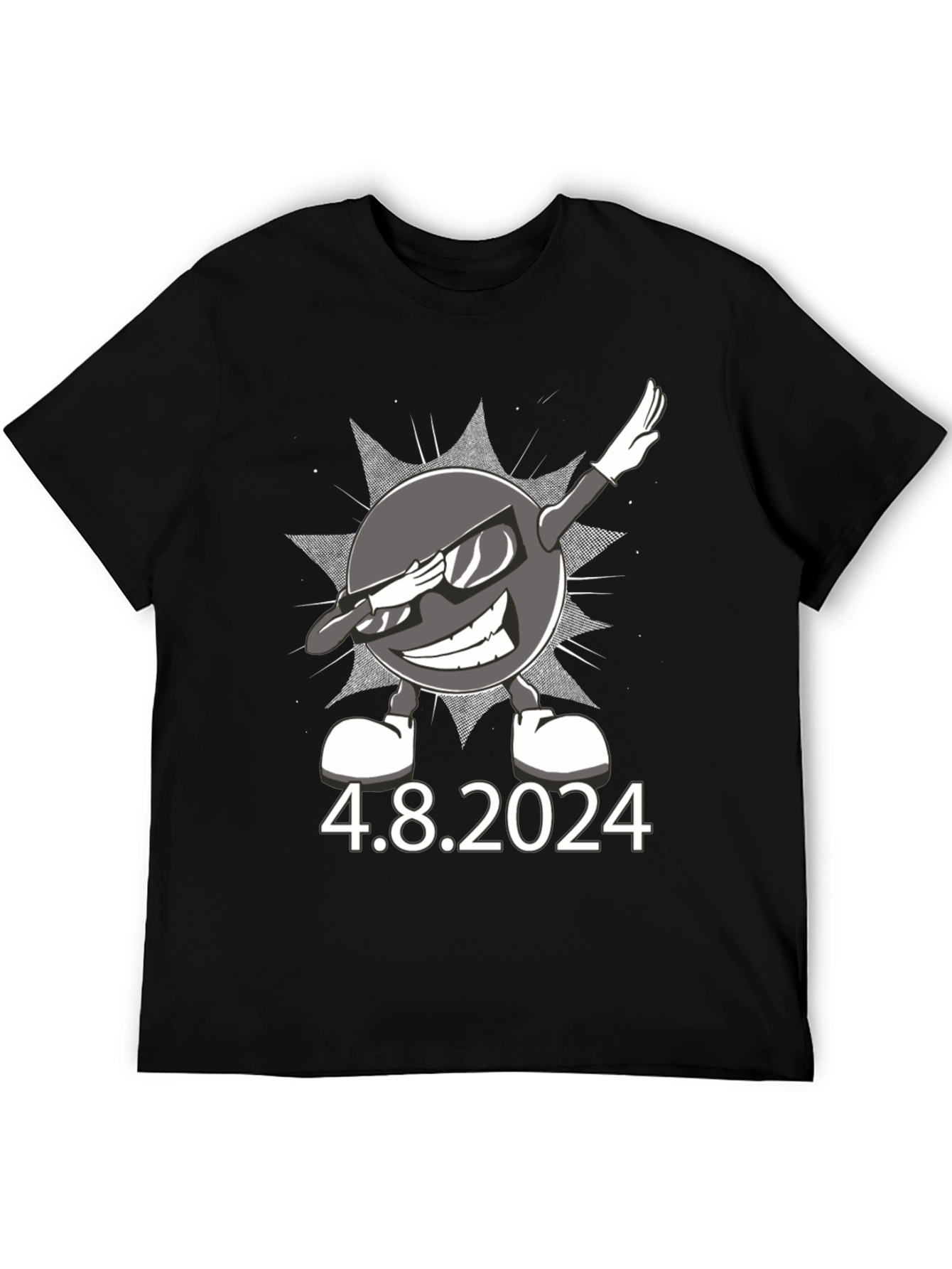Total Solar Eclipse 4.8.2024 Dabbing Sun T-Shirt
