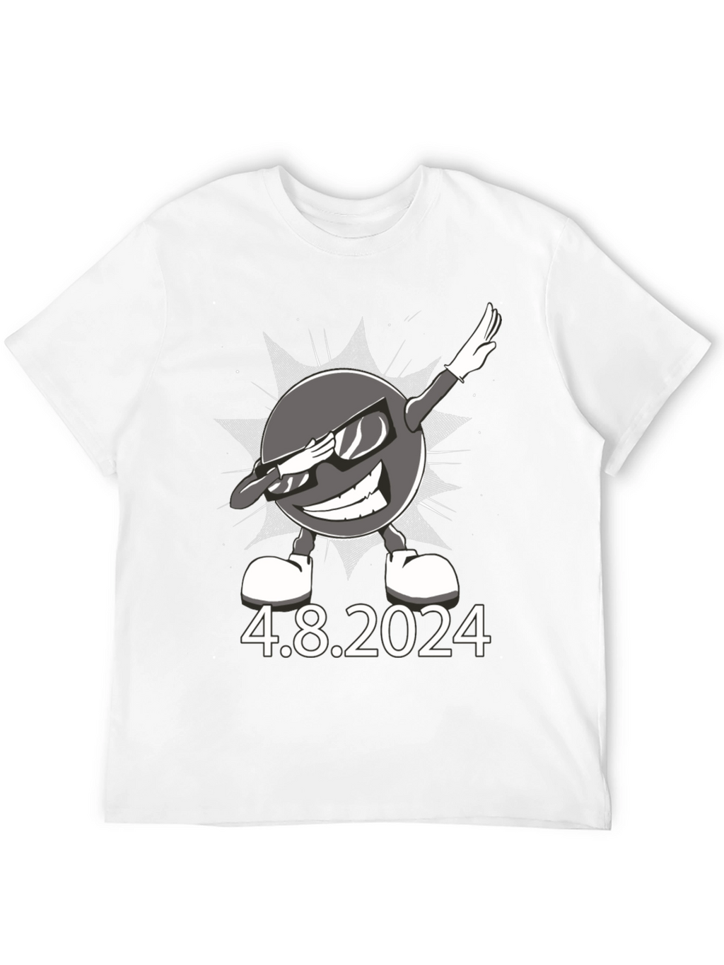 Total Solar Eclipse 4.8.2024 Dabbing Sun T-Shirt