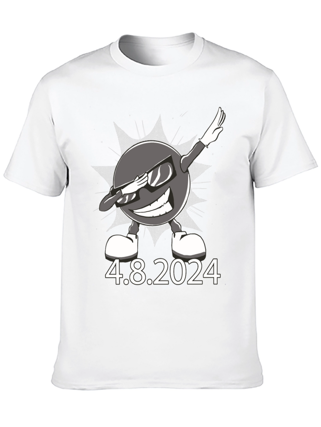 Total Solar Eclipse 4.8.2024 Dabbing Sun T-Shirt