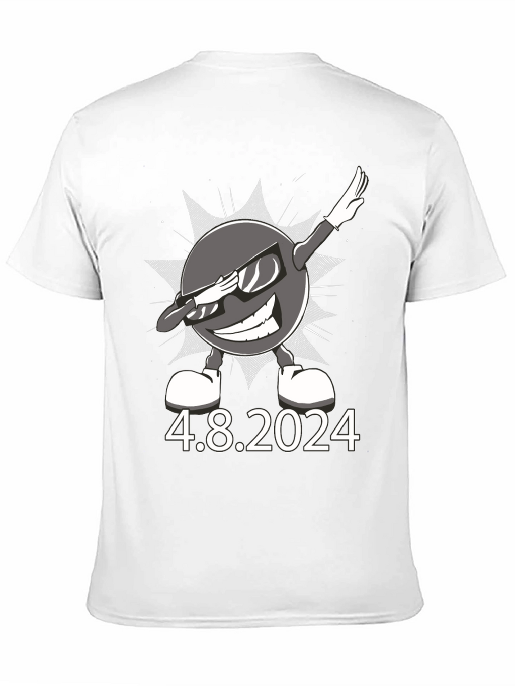Total Solar Eclipse 4.8.2024 Dabbing Sun T-Shirt