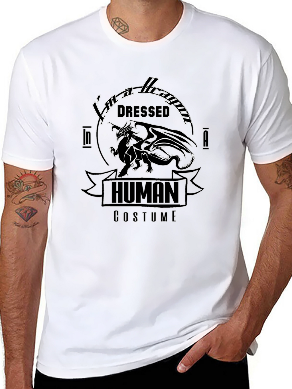 Im a Dragon Dressed In A Human Costume T-Shirt