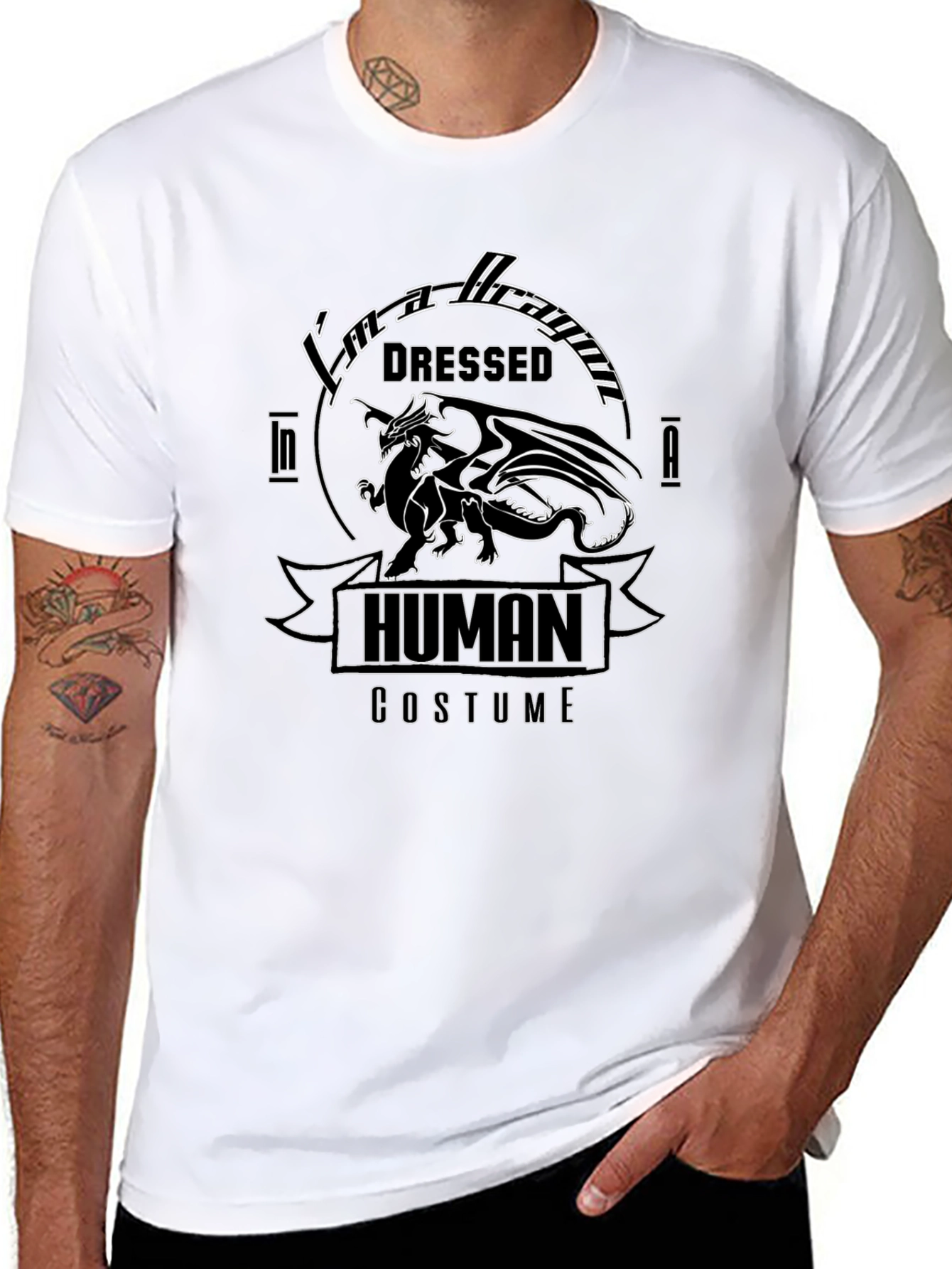 Im a Dragon Dressed In A Human Costume T-Shirt
