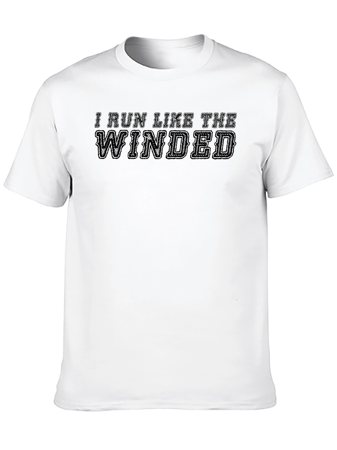I Run Like The Winded Black Tee