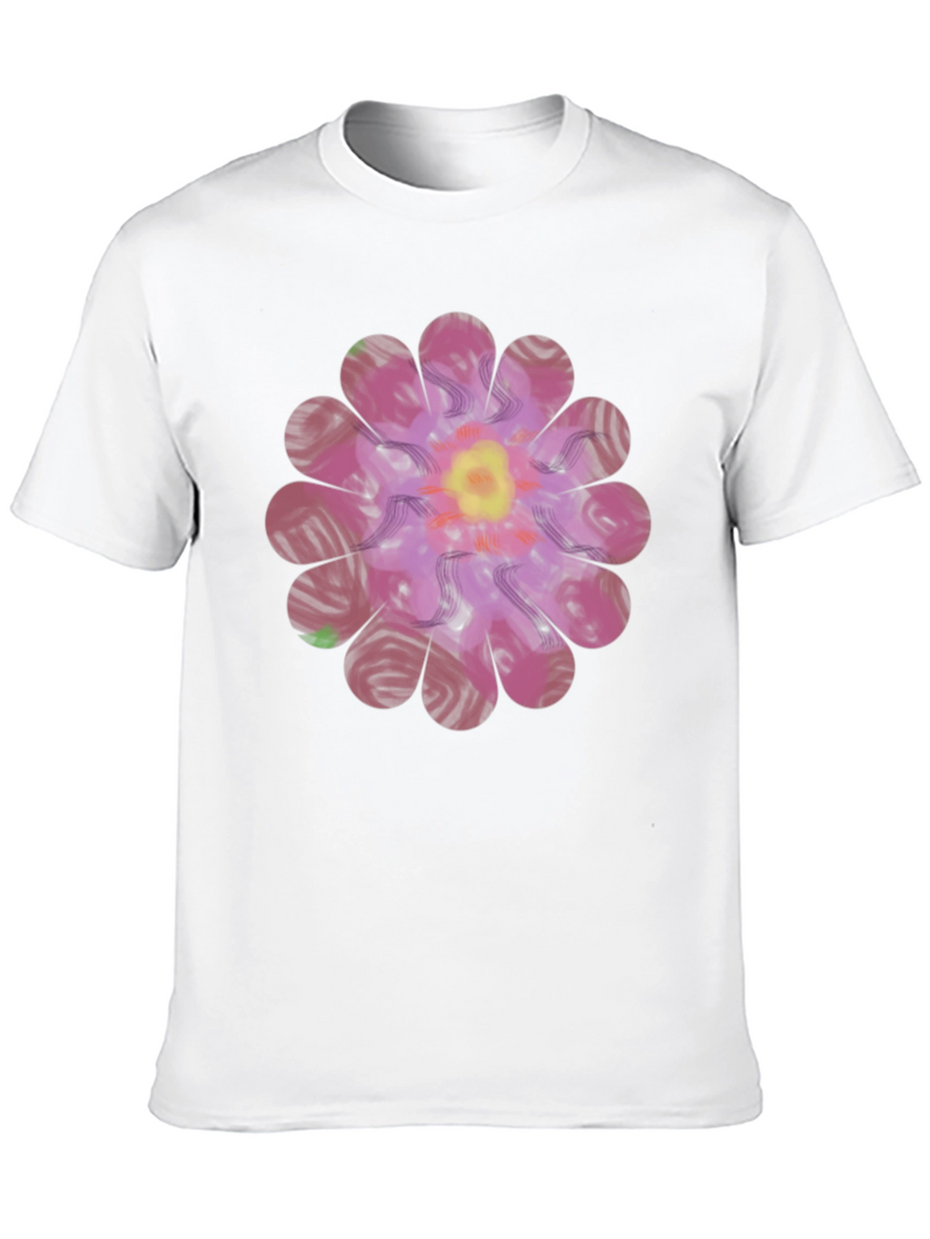 Floral Print Mens T-Shirt - Unique Design