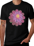 Floral Print Mens T-Shirt - Unique Design