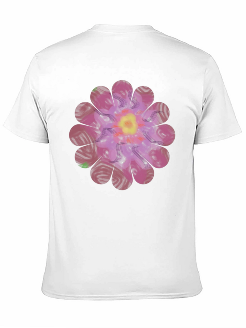 Floral Print Mens T-Shirt - Unique Design
