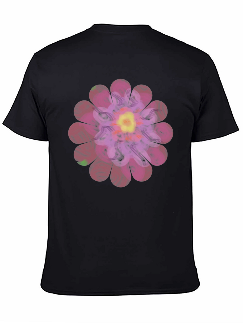 Floral Print Mens T-Shirt - Unique Design