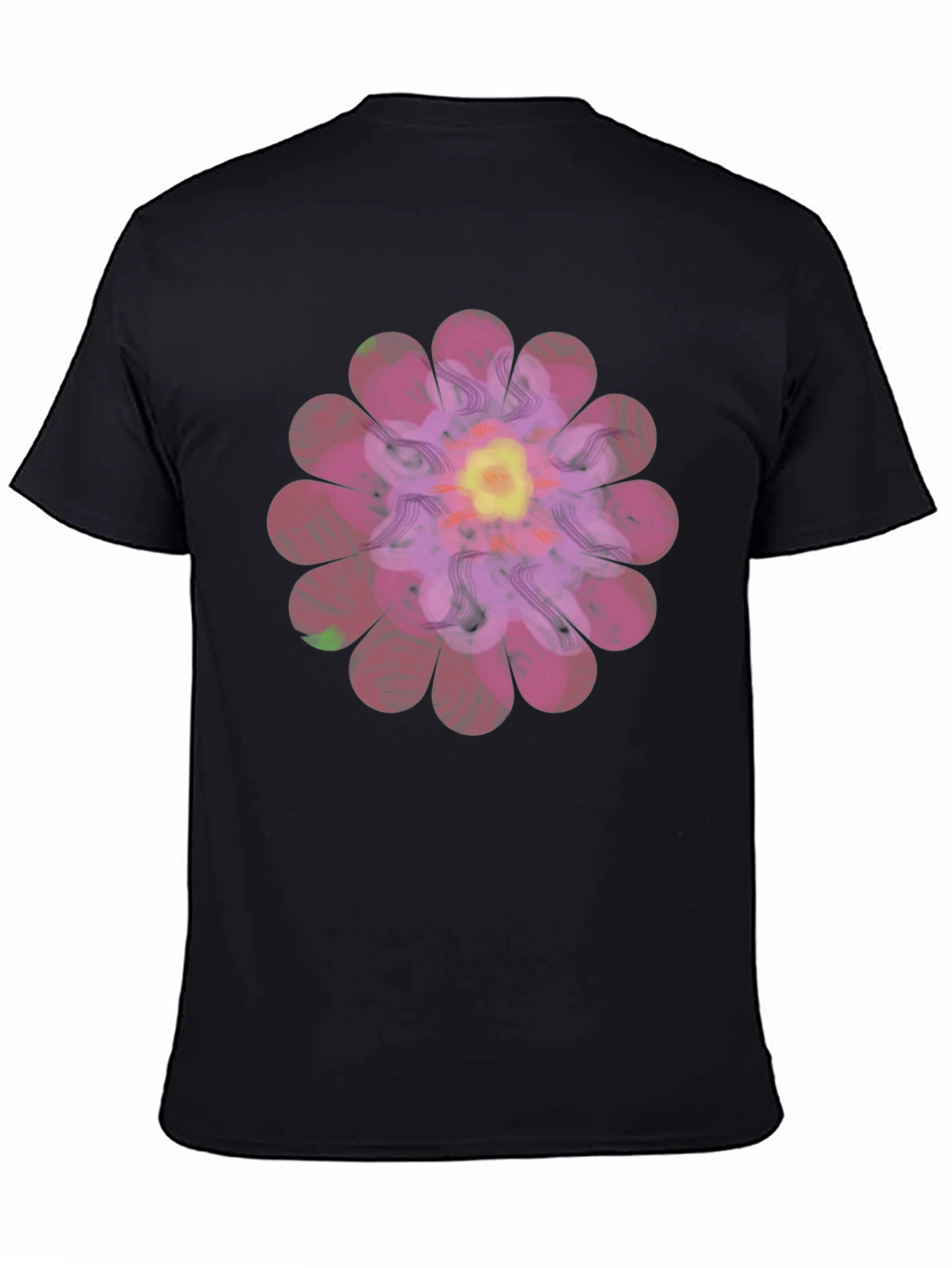 Floral Print Mens T-Shirt - Unique Design