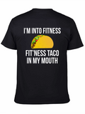 Fitness Taco Graphic Tee - Funny Workout Shirt