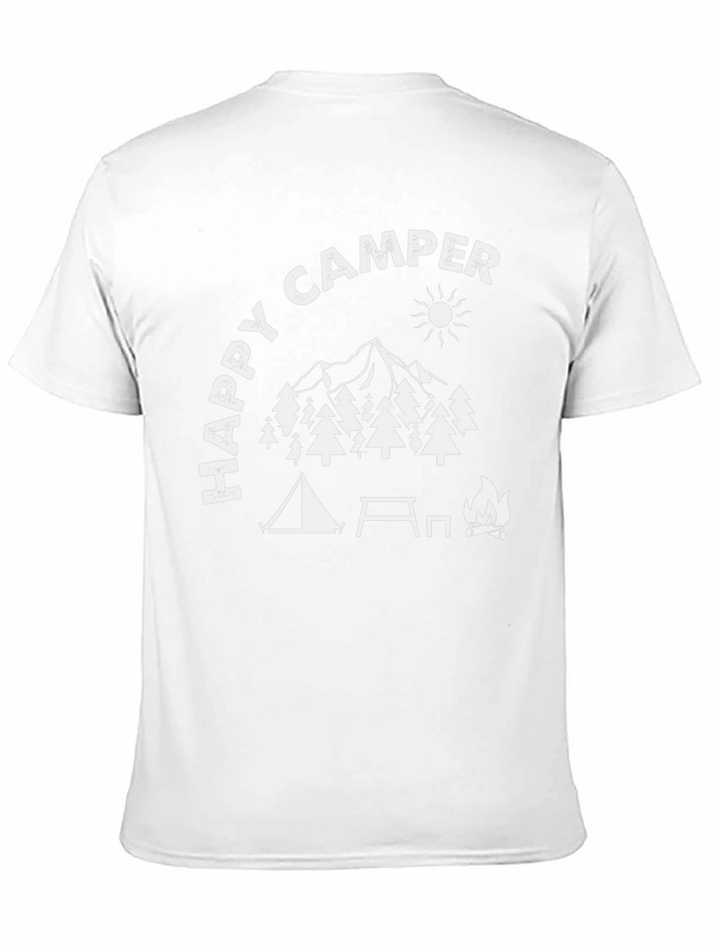 Happy Camper Graphic Tee - Outdoor Adventure Shirt