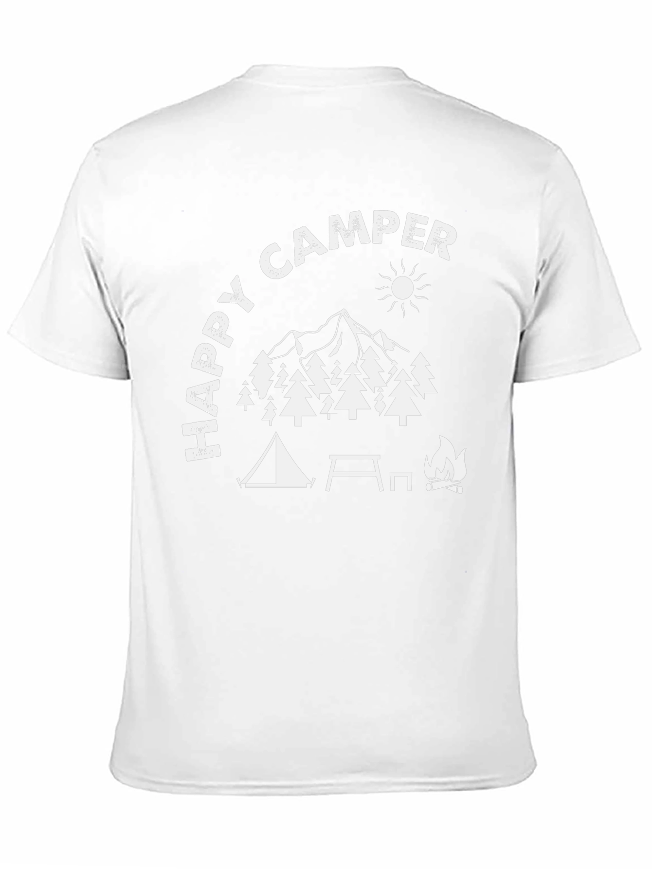Happy Camper Graphic Tee - Outdoor Adventure Shirt