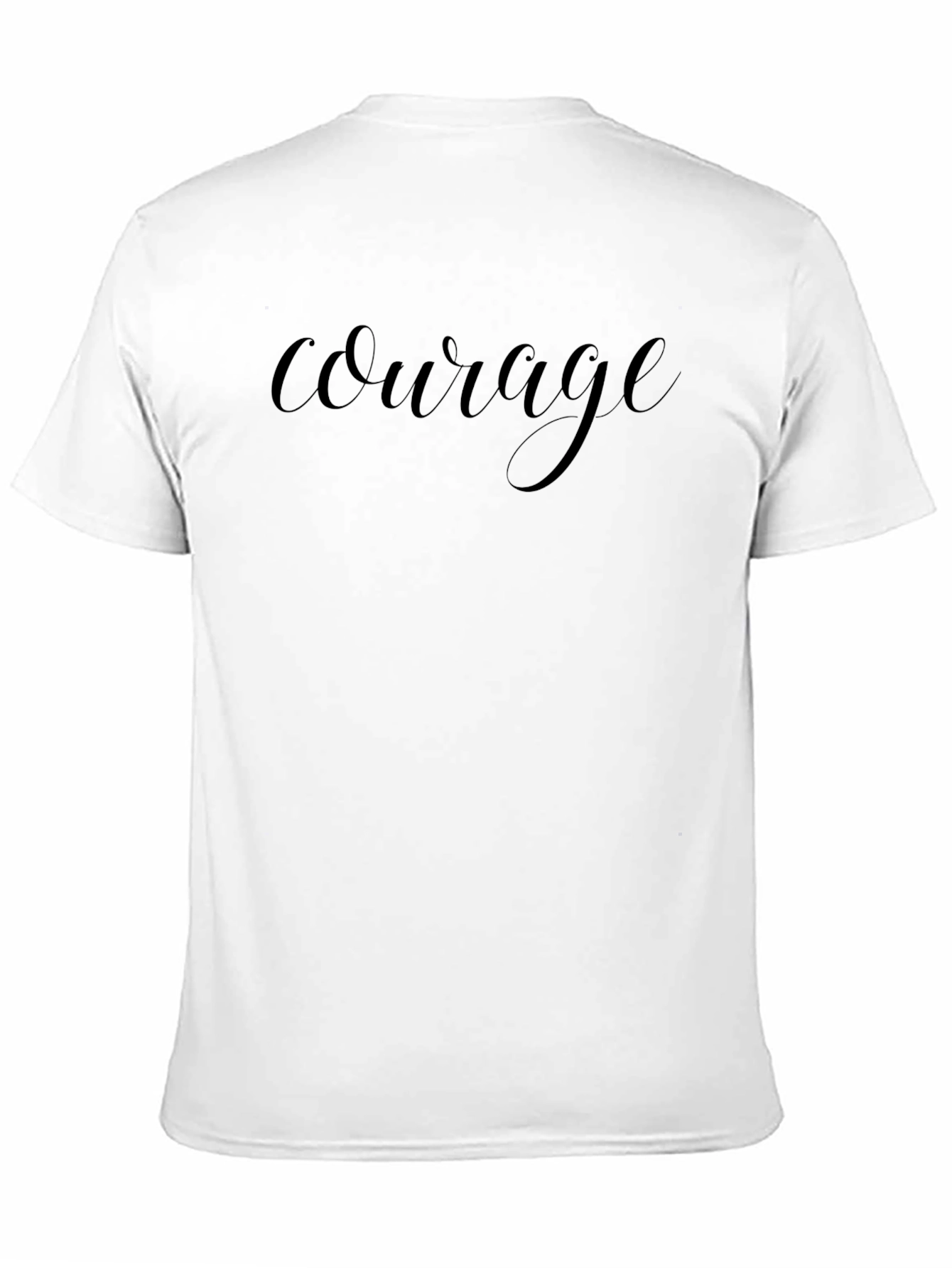 Courage Tee - Stylish Black Short Sleeve T-Shirt