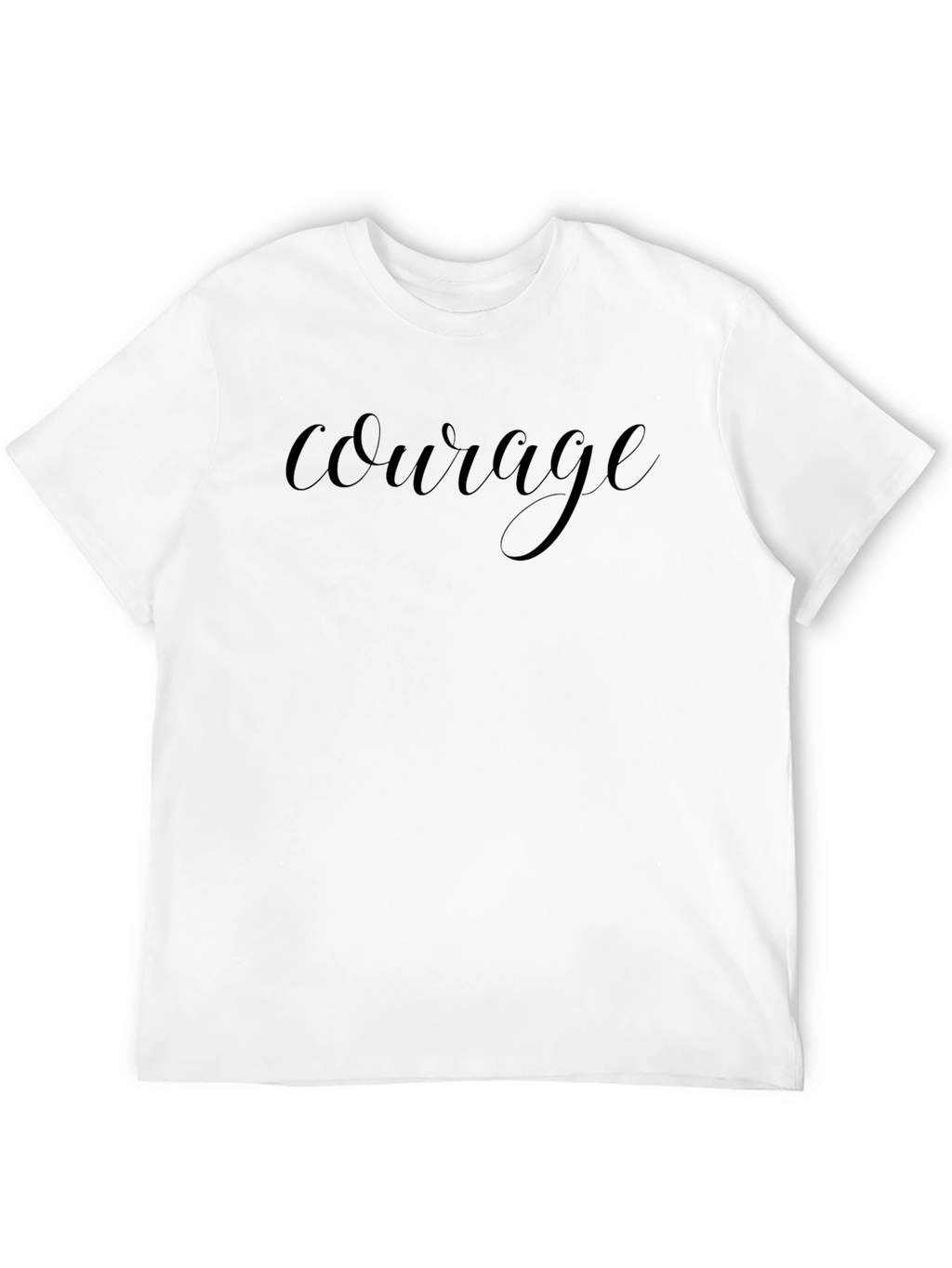 Courage Tee - Stylish Black Short Sleeve T-Shirt