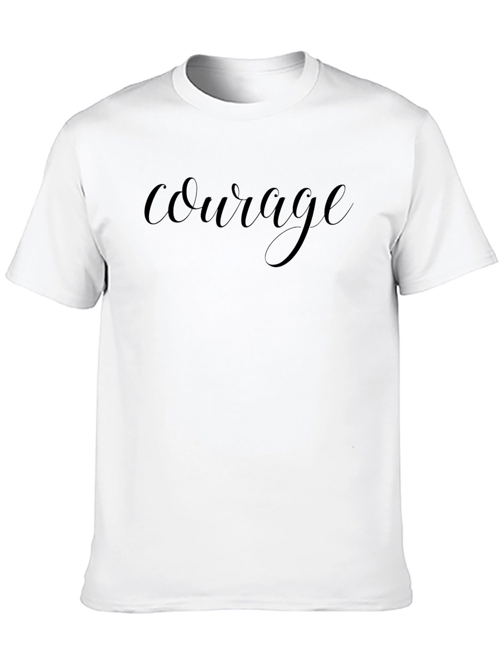Courage Tee - Stylish Black Short Sleeve T-Shirt