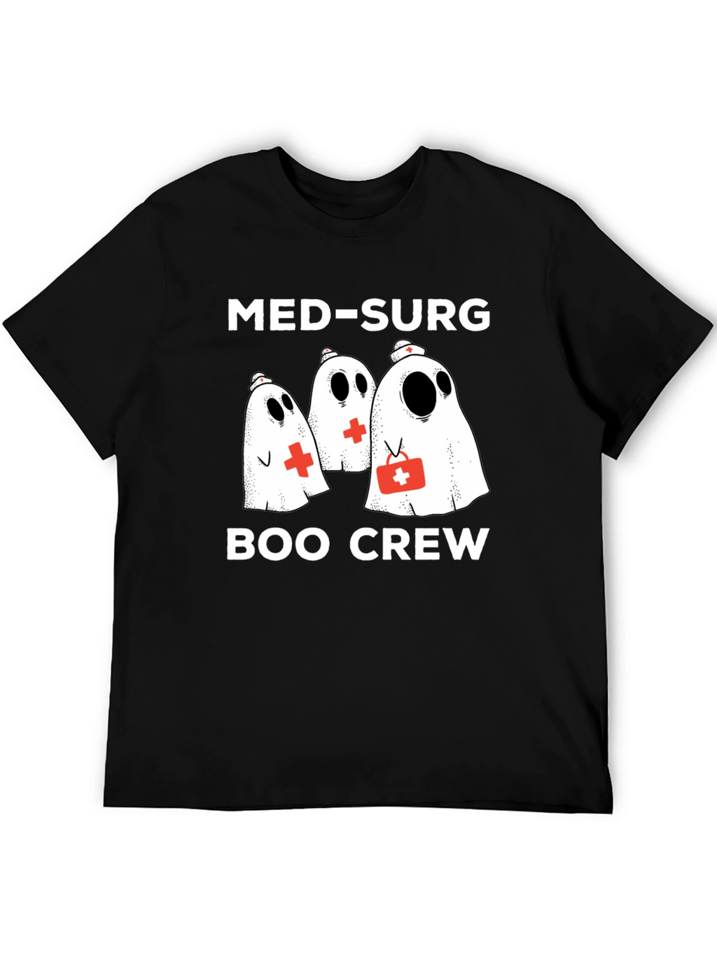 Med-Surg Boo Crew Black T-Shirt