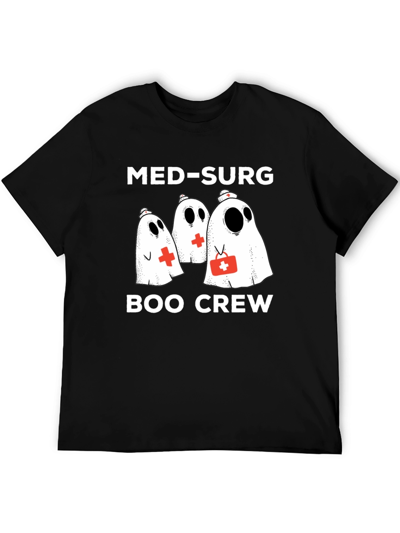 Med-Surg Boo Crew Black T-Shirt