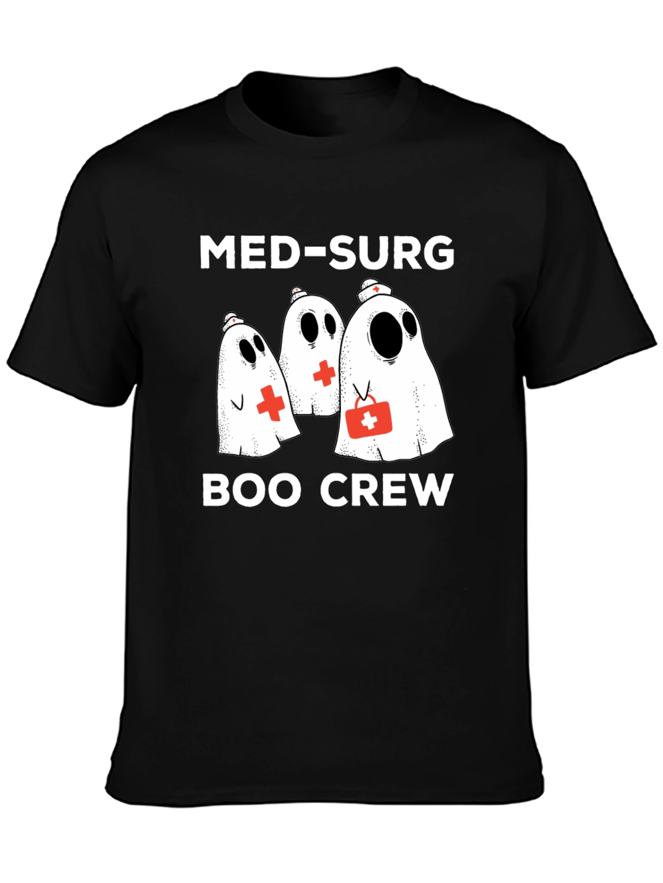 Med-Surg Boo Crew Black T-Shirt
