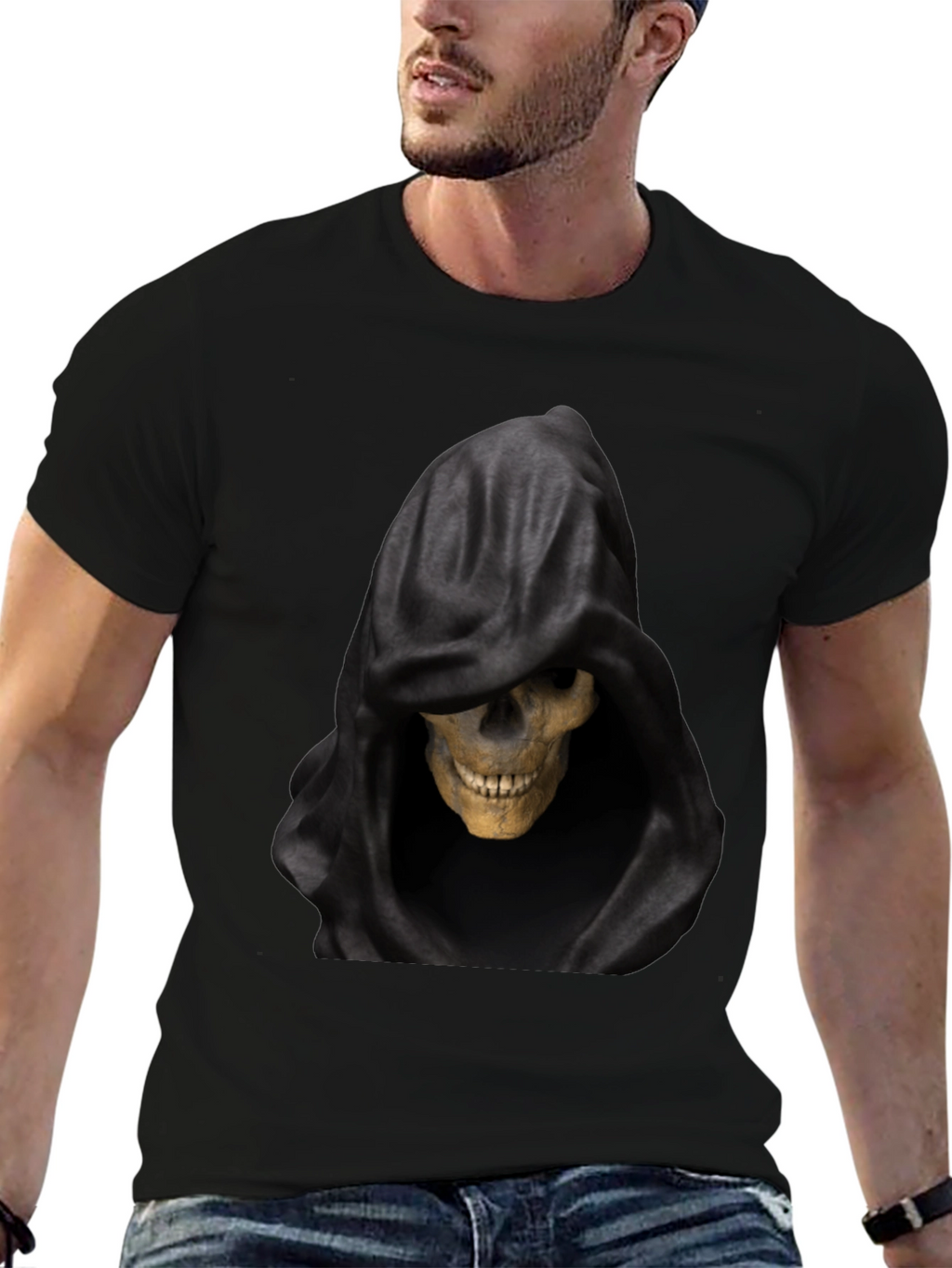 Grim Reaper Graphic Black T-Shirt
