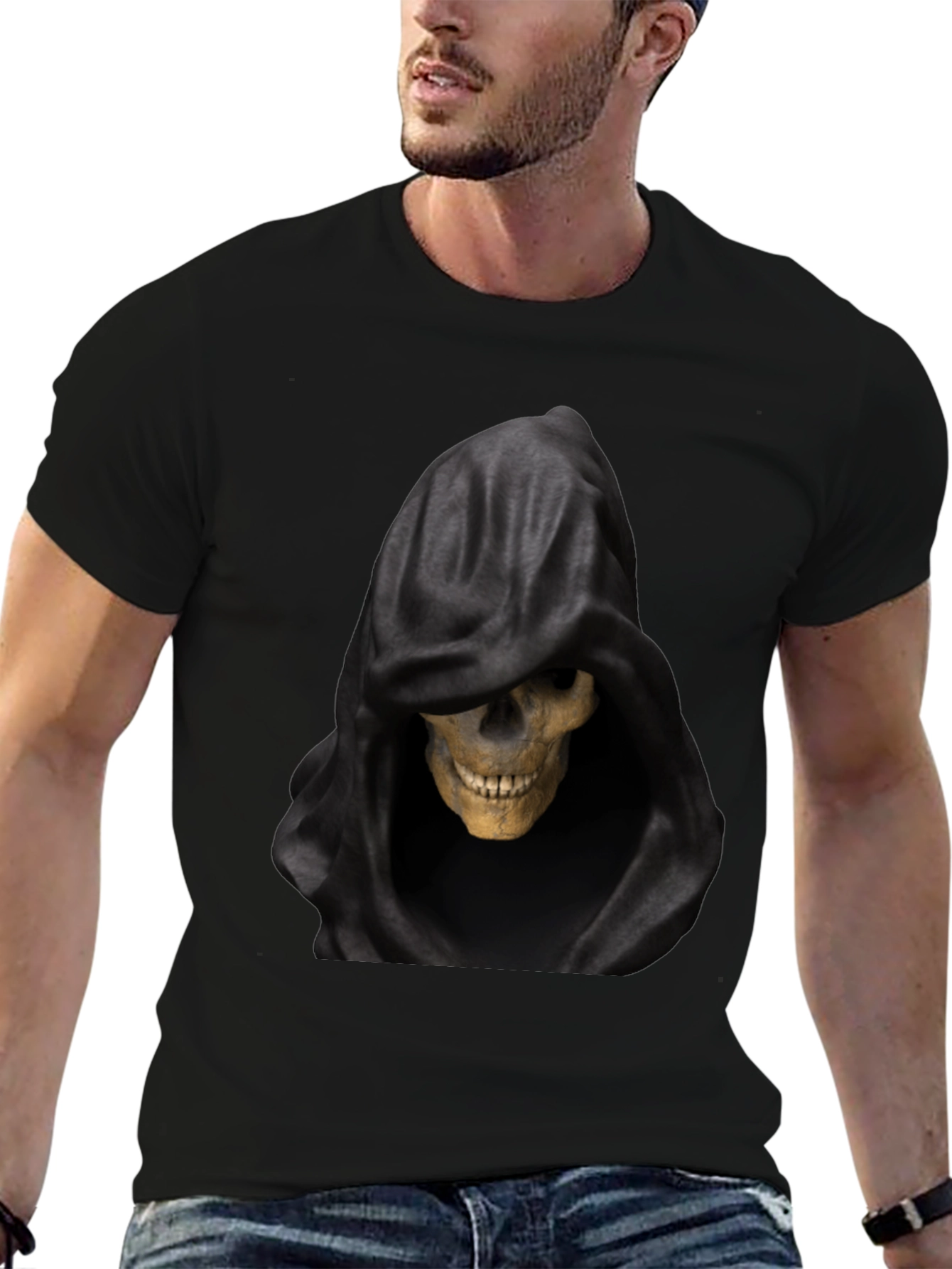 Grim Reaper Graphic Black T-Shirt