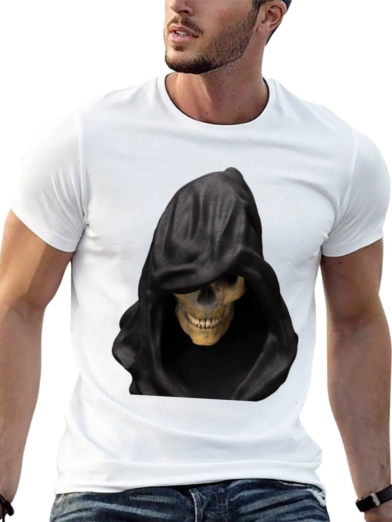 Grim Reaper Graphic Black T-Shirt