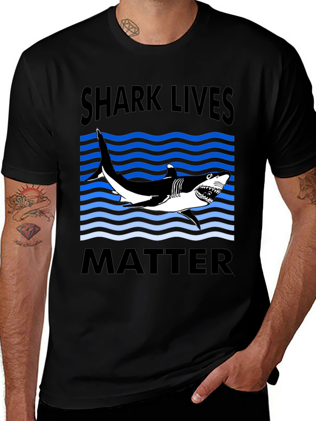 Shark Lives Matter Graphic T-Shirt