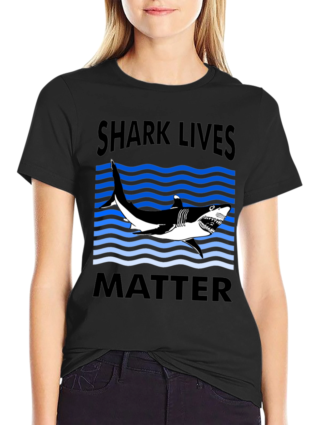 Shark Lives Matter Graphic T-Shirt