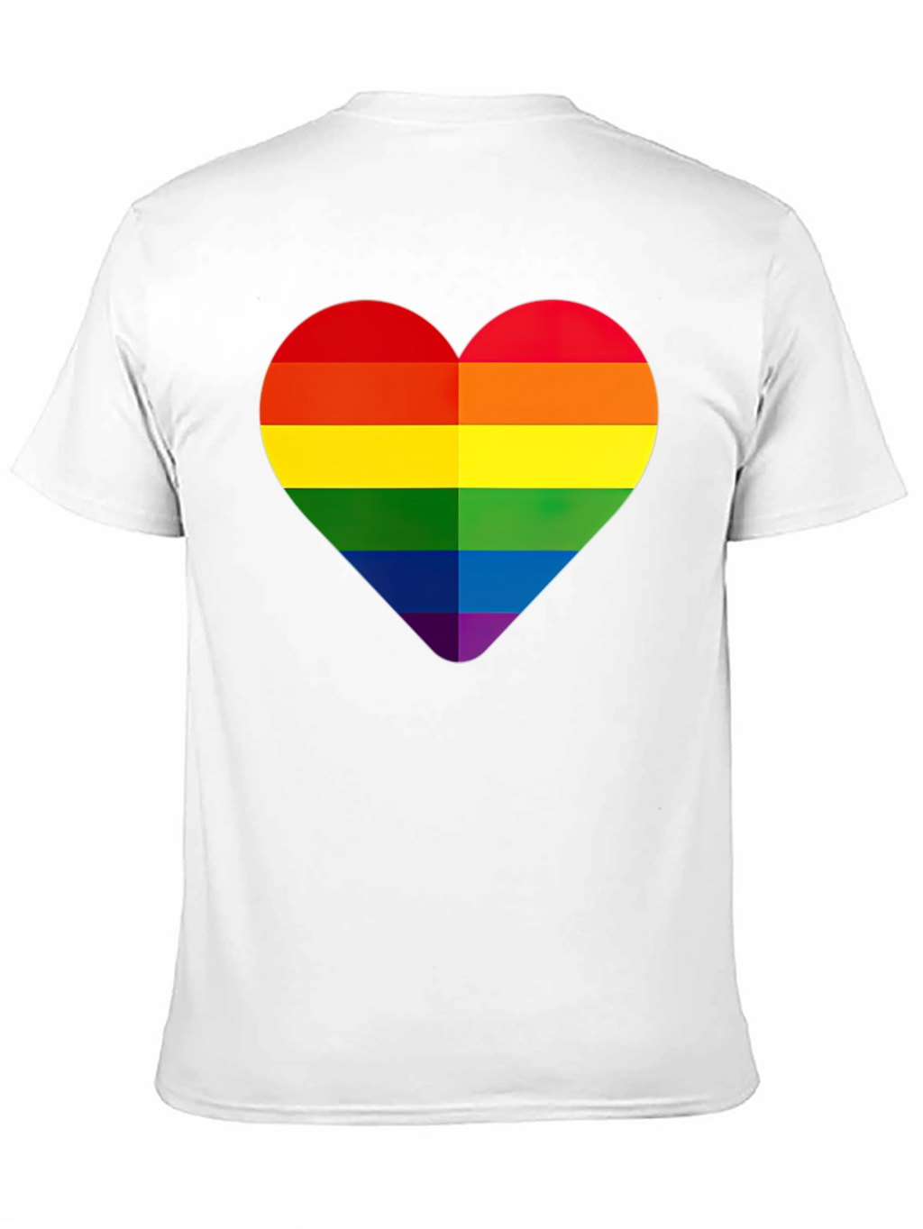 Rainbow Heart Graphic Tee - Pride Month Apparel