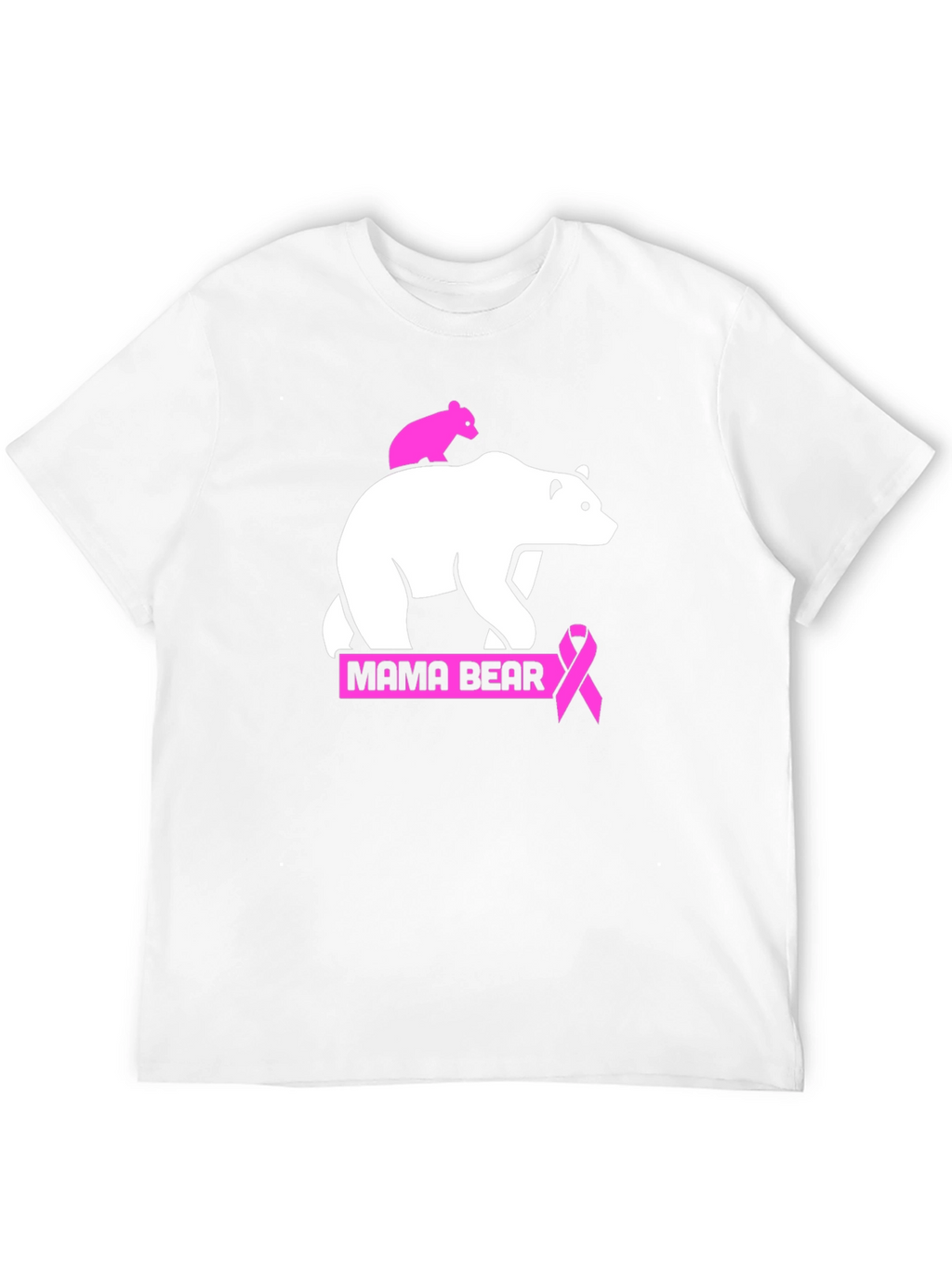 Mama Bear Breast Cancer Awareness T-Shirt