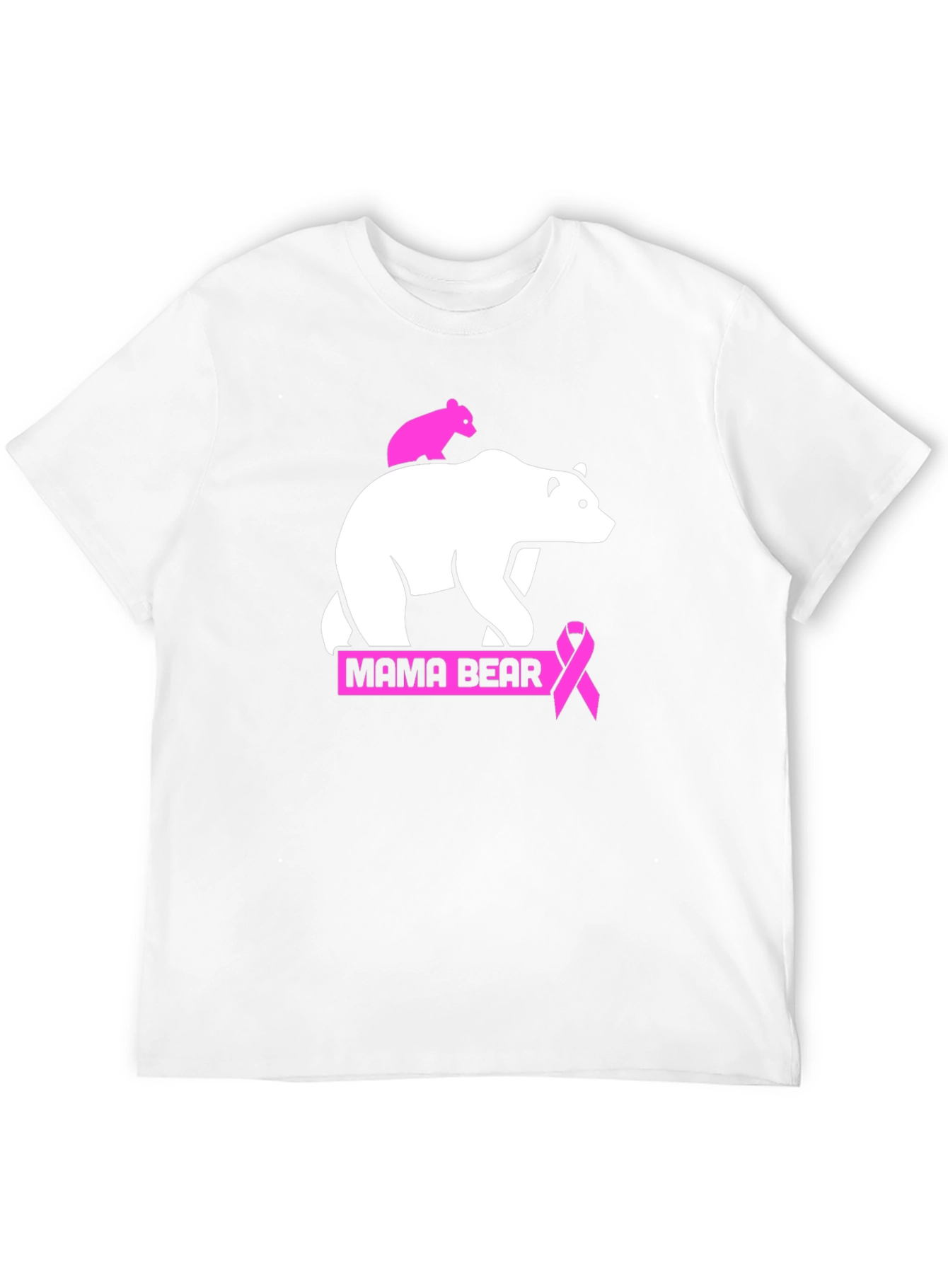 Mama Bear Breast Cancer Awareness T-Shirt