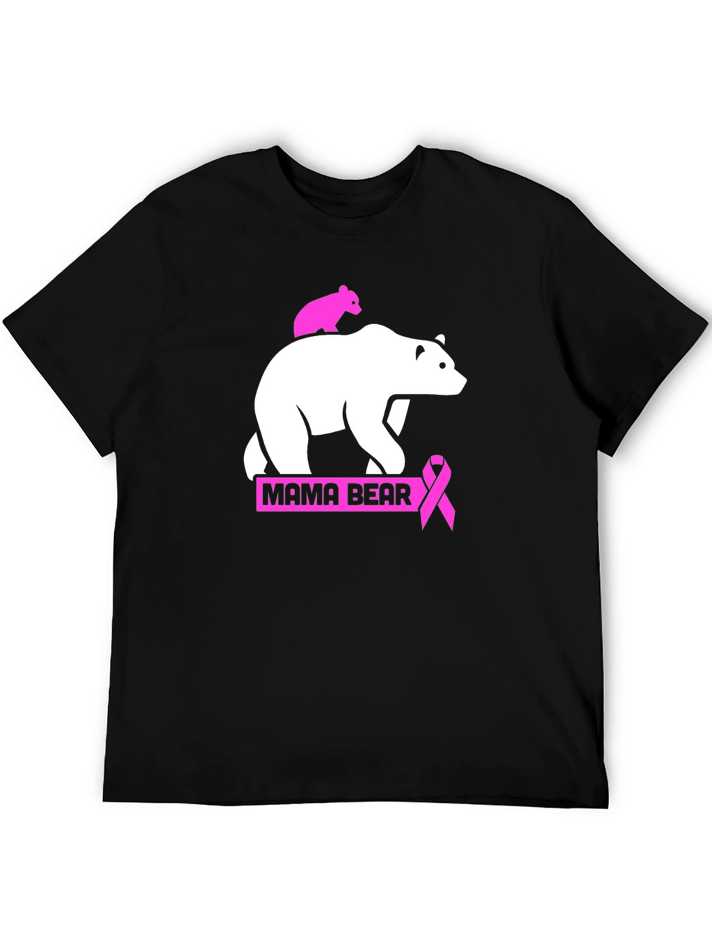 Mama Bear Breast Cancer Awareness T-Shirt