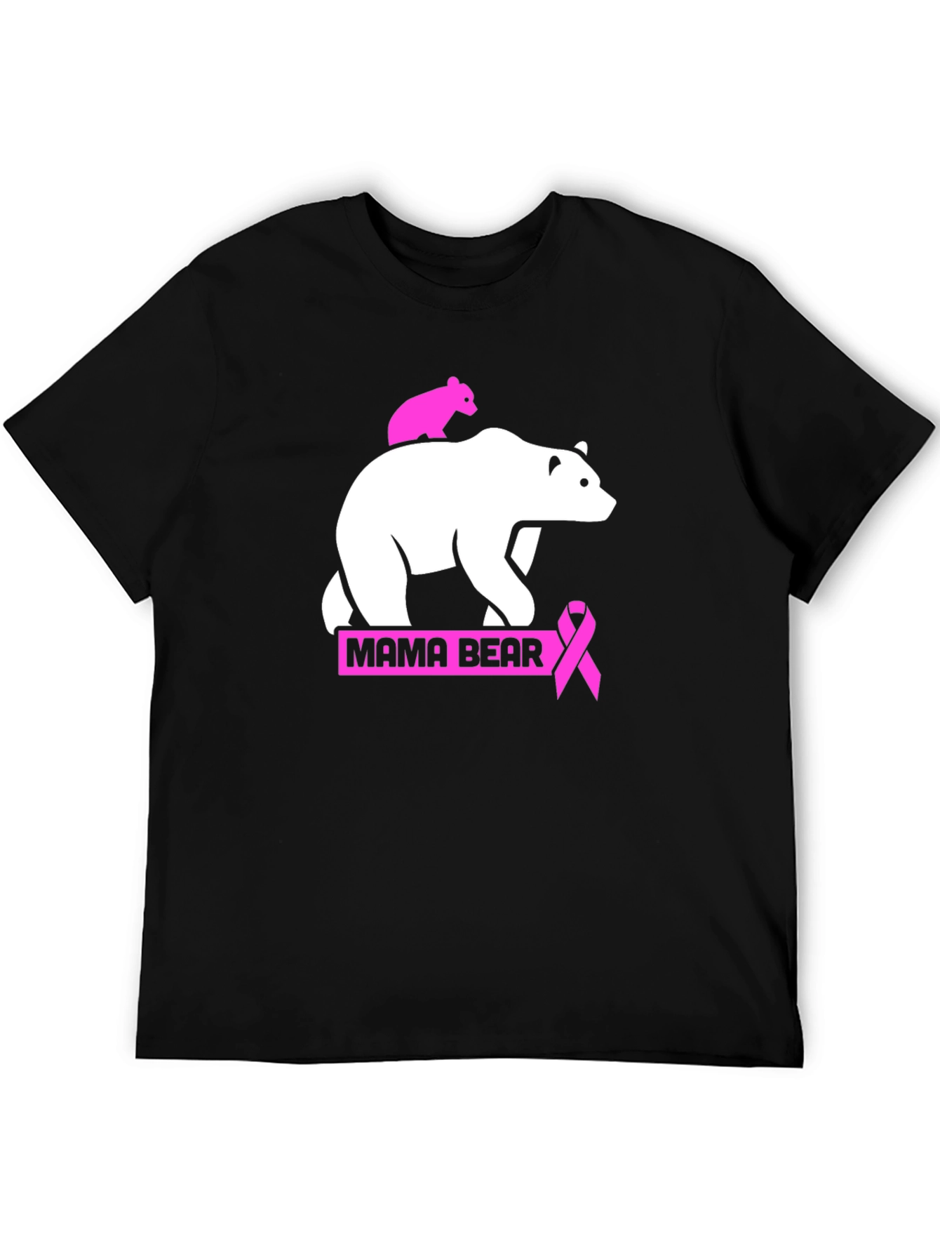 Mama Bear Breast Cancer Awareness T-Shirt