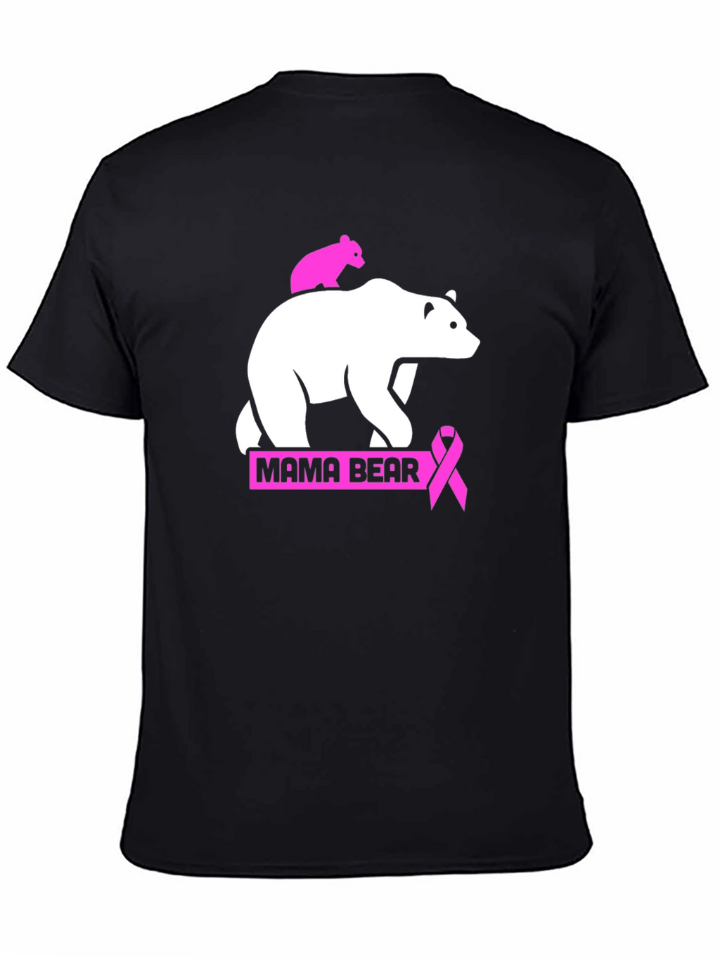 Mama Bear Breast Cancer Awareness T-Shirt