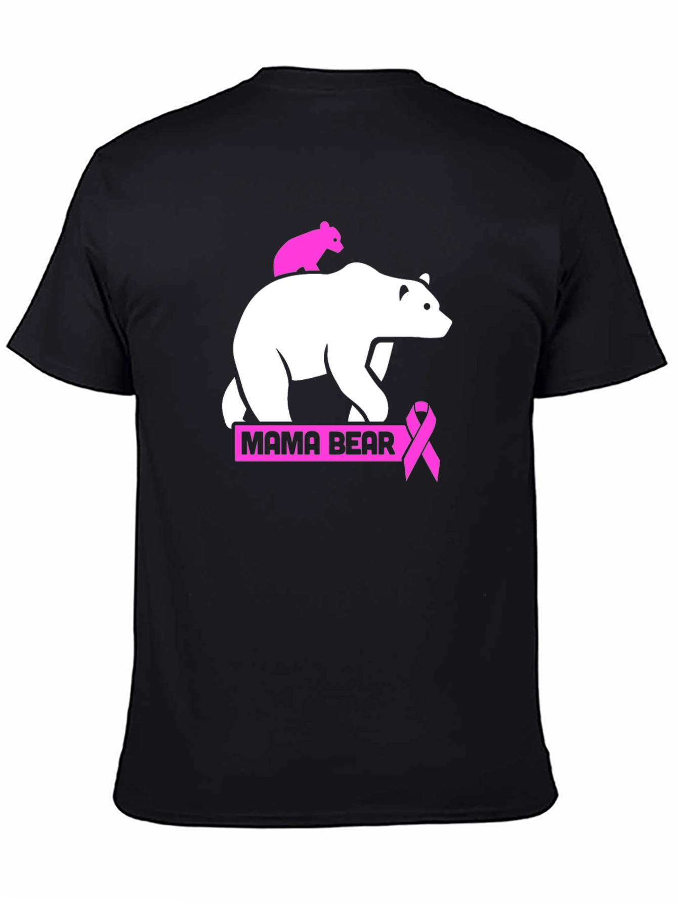 Mama Bear Breast Cancer Awareness T-Shirt