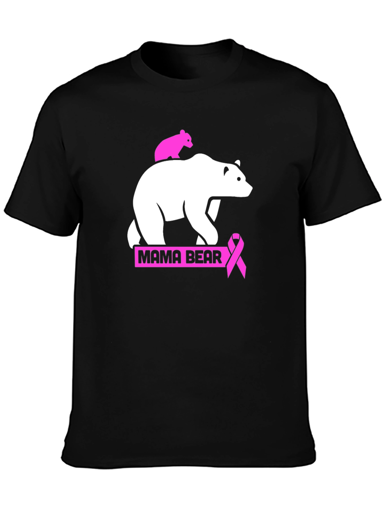 Mama Bear Breast Cancer Awareness T-Shirt
