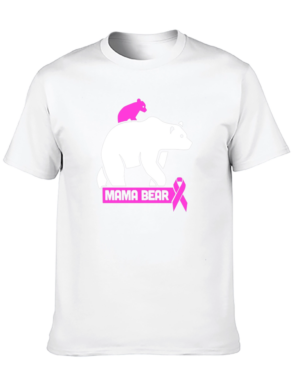 Mama Bear Breast Cancer Awareness T-Shirt