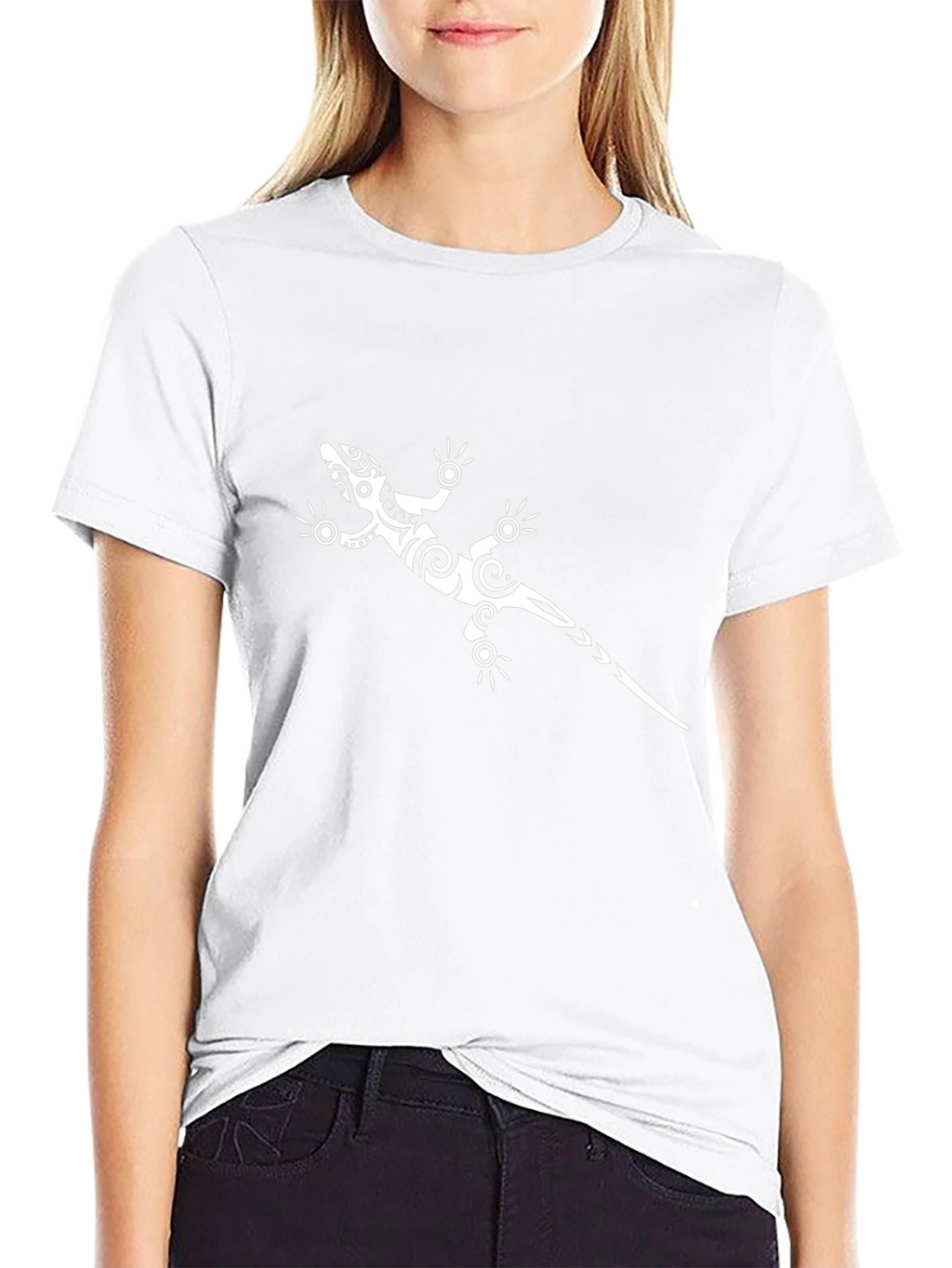 Black T-Shirt with Gecko Graphic Tee