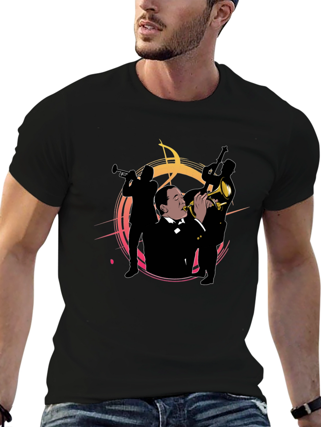 Jazz Musicians Black T-Shirt