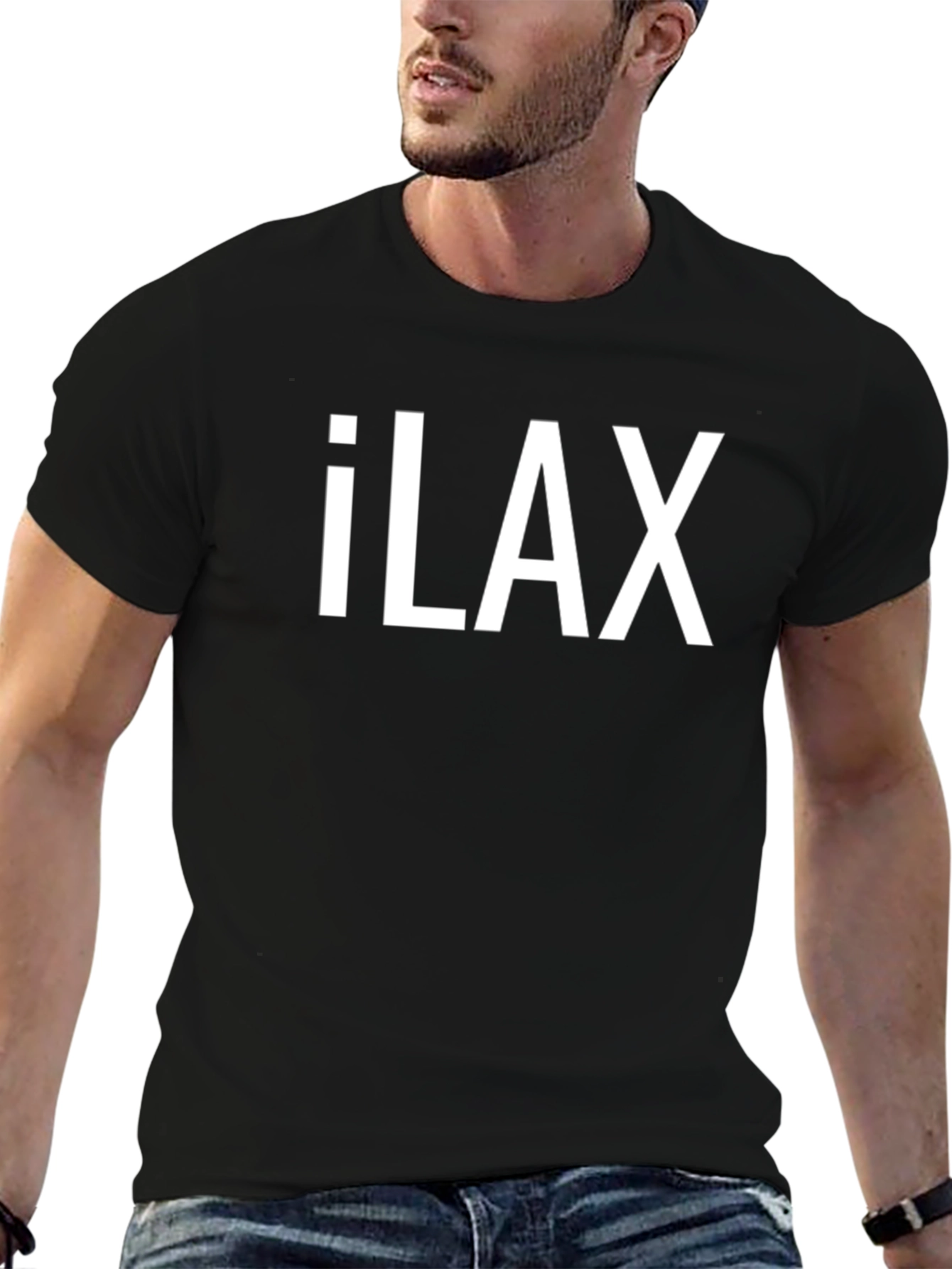 iLAX Black T-Shirt - Cool Lacrosse Style