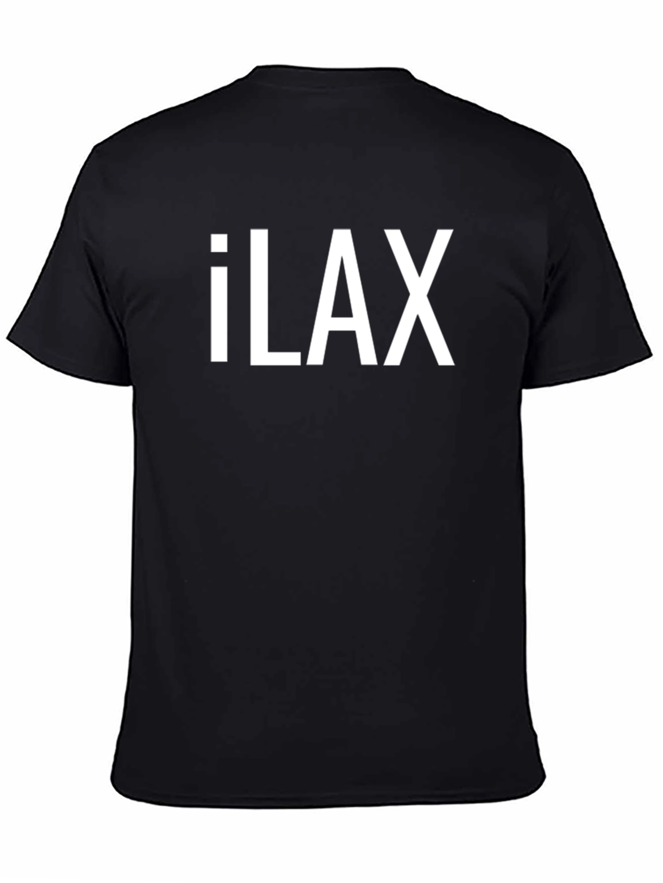 iLAX Black T-Shirt - Cool Lacrosse Style