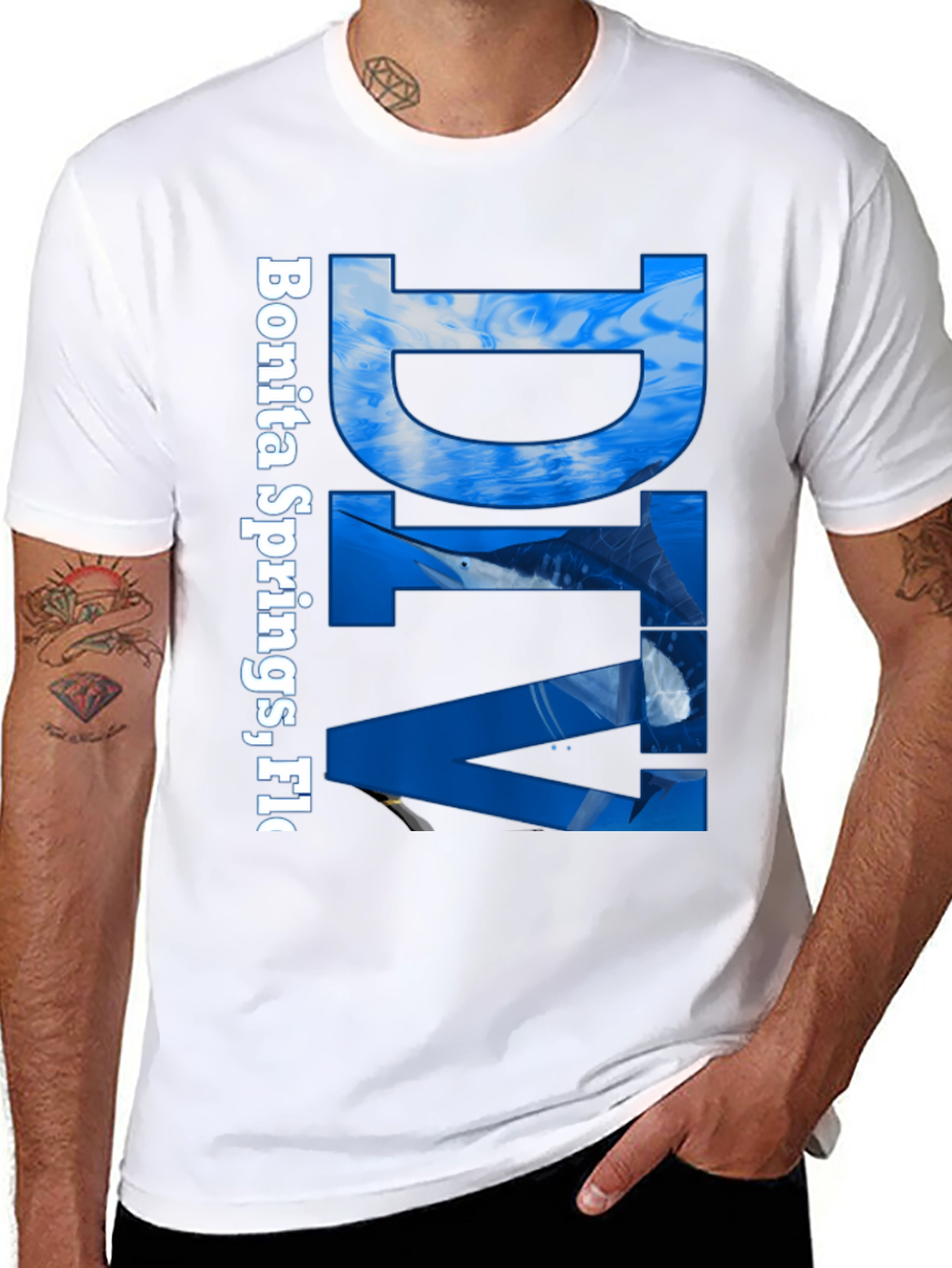 Bonita Springs FL Fishing T-Shirt - Marlin Graphic Tee