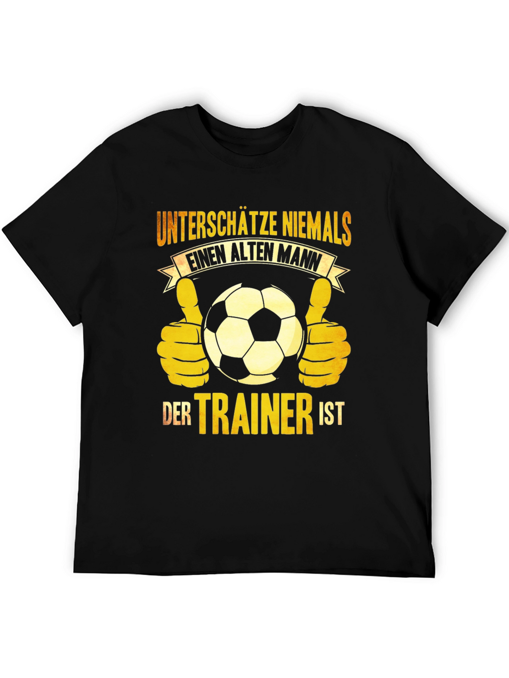 Old Man Trainer Soccer T-Shirt