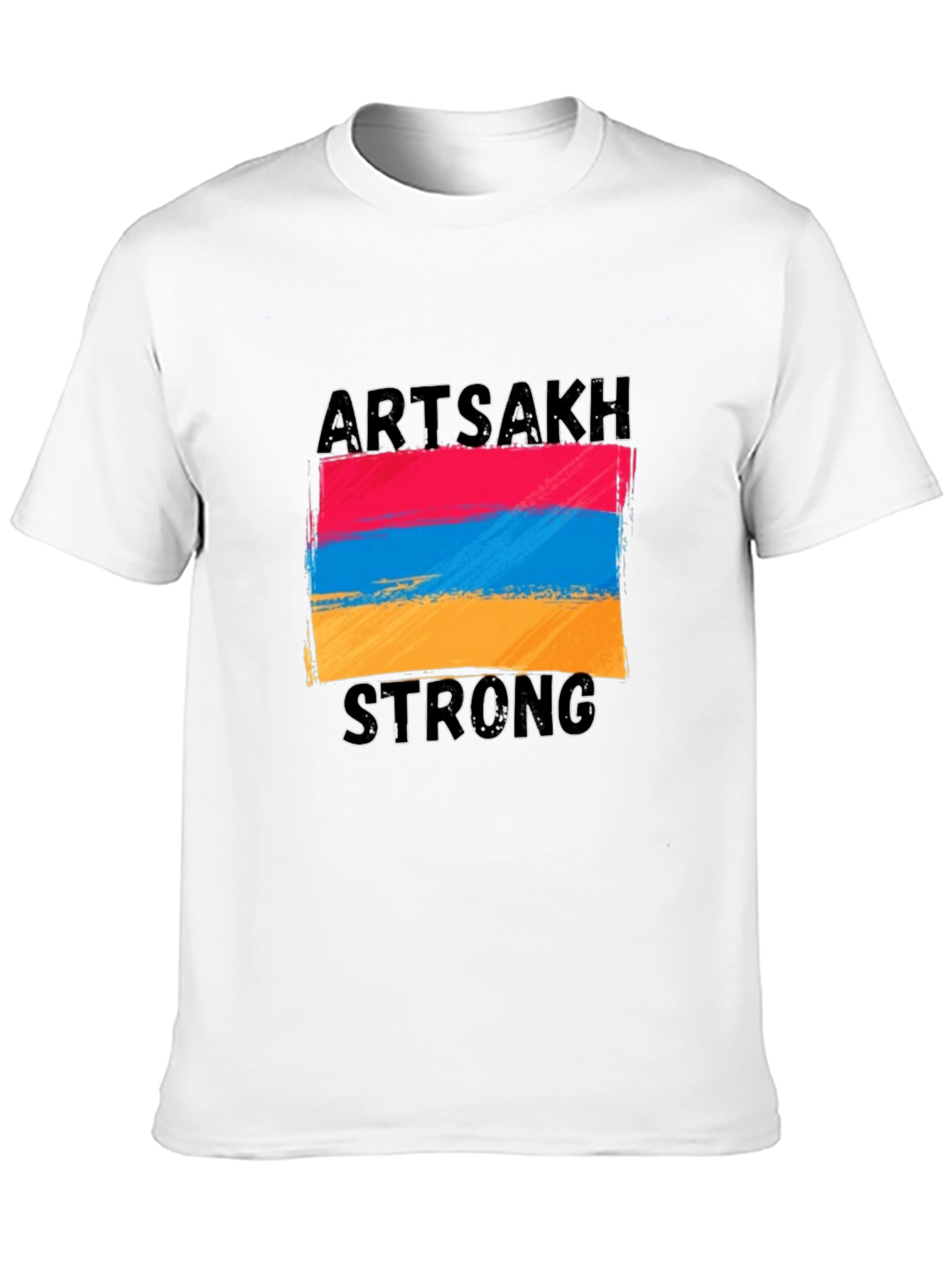 Artsakh Strong Graphic Tee - Black Cotton T-Shirt