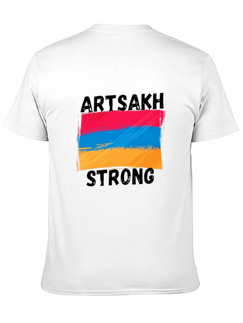 Artsakh Strong Graphic Tee - Black Cotton T-Shirt