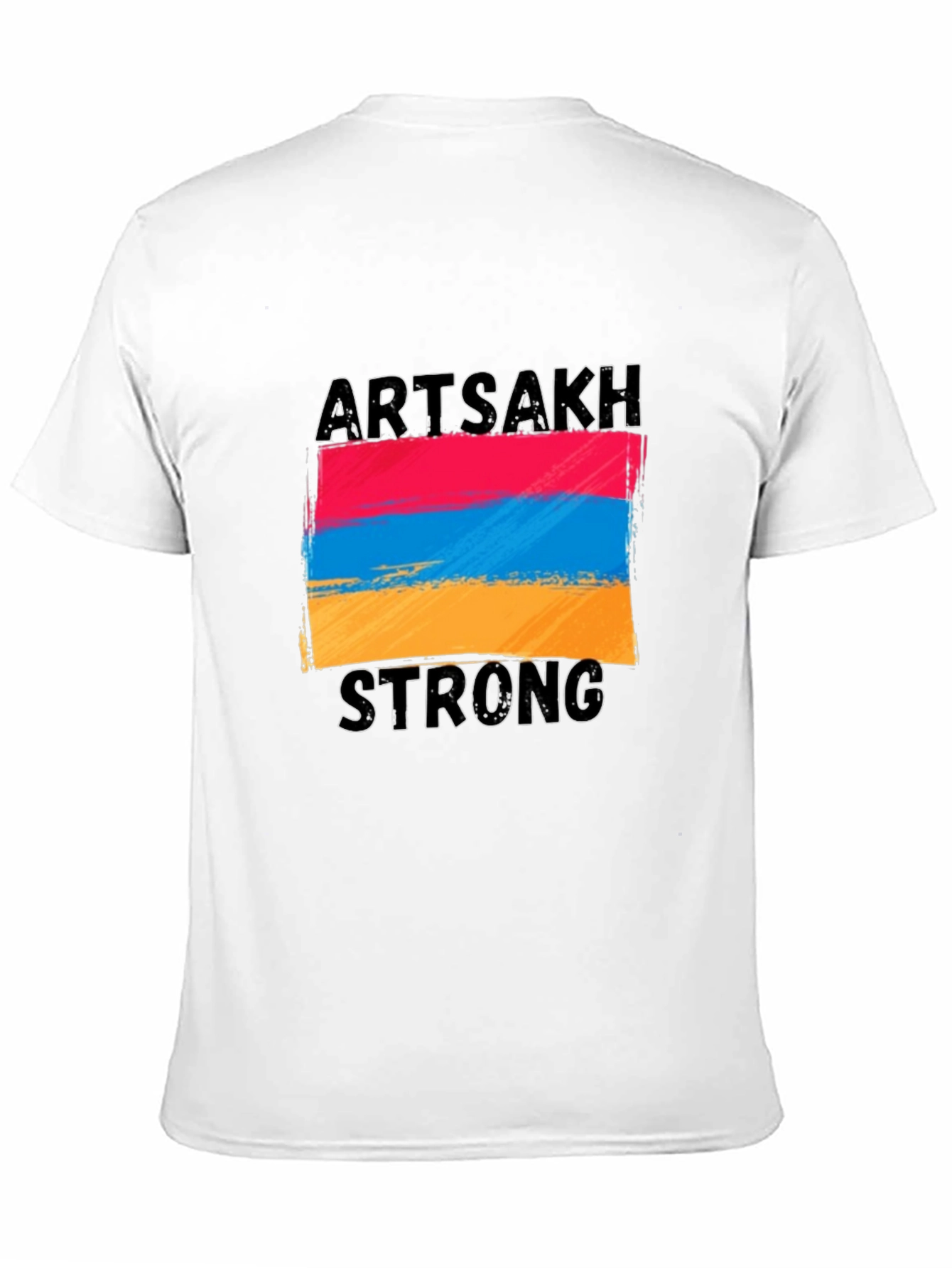 Artsakh Strong Graphic Tee - Black Cotton T-Shirt
