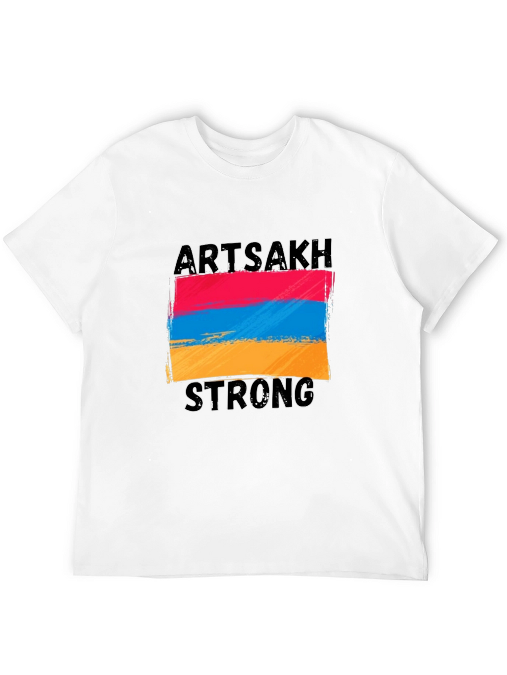 Artsakh Strong Graphic Tee - Black Cotton T-Shirt