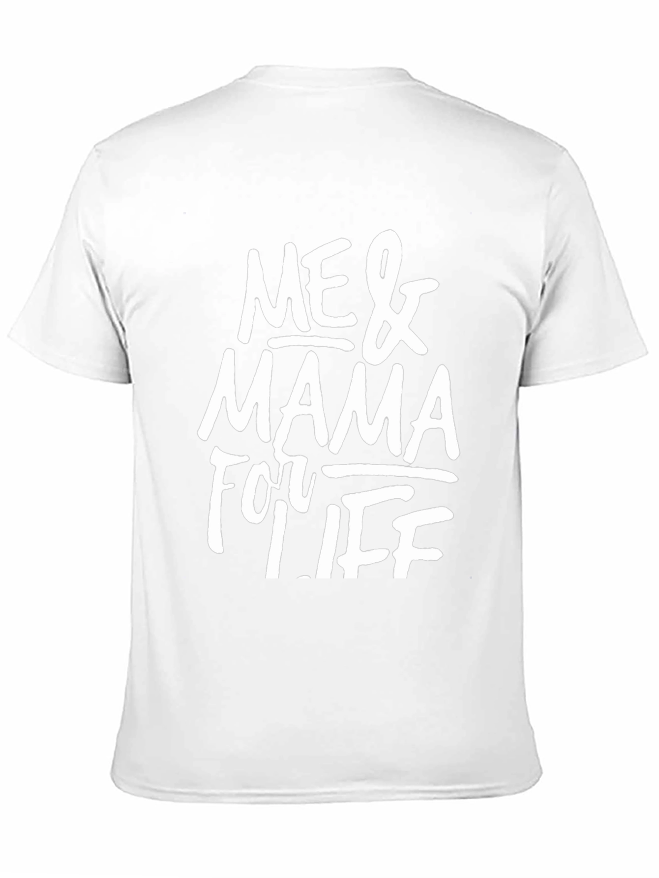 Me & Mama for Life Black Graphic T-Shirt