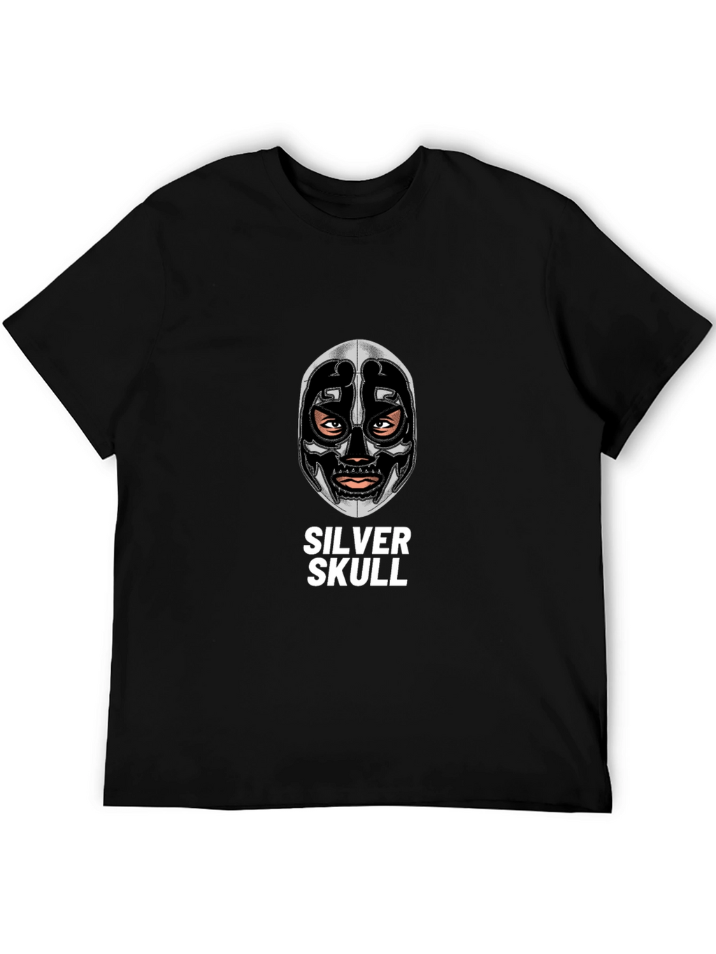 Silver Skull Graphic Tee - Unique Design